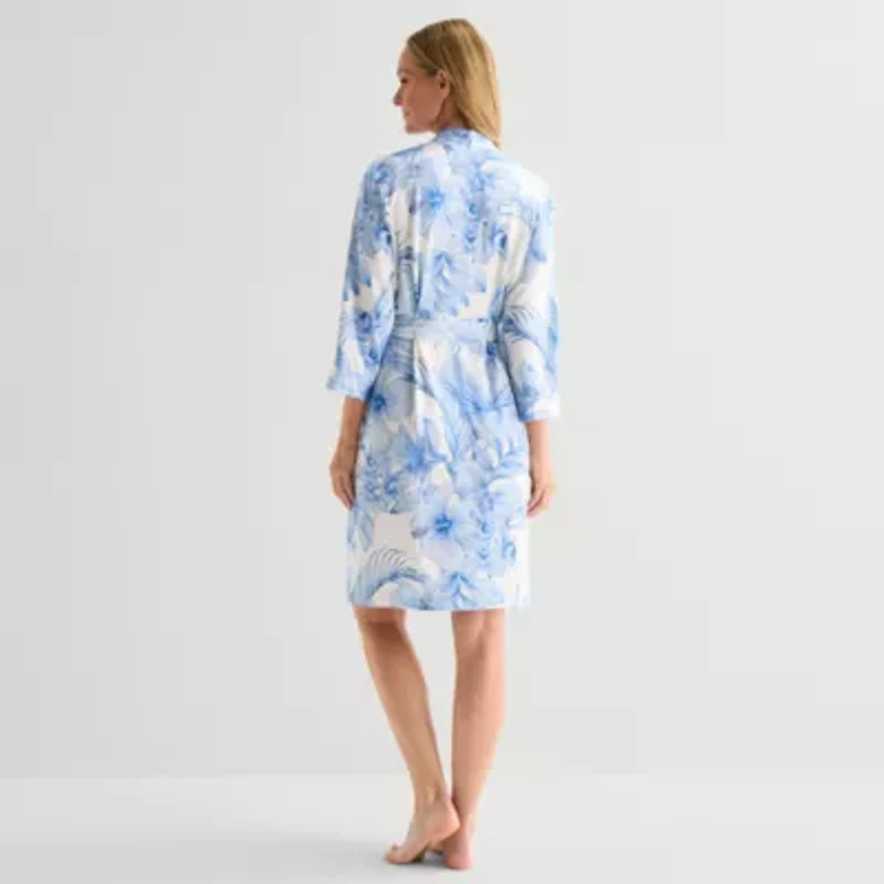 Liz Claiborne Womens Long Sleeve Length Robe