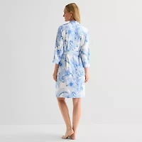 Liz Claiborne Womens Long Sleeve Length Robe