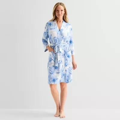 Liz Claiborne Womens Long Sleeve Length Robe