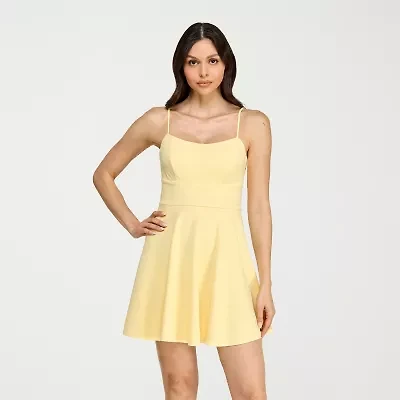 City Triangle Womens Juniors Fit + Flare Dress