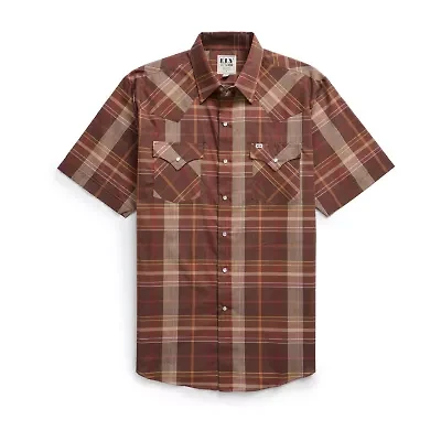 Ely Cattleman Mens Short Sleeve Western Shirt