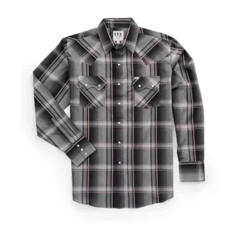 Ely Cattleman Mens Long Sleeve Western Shirt