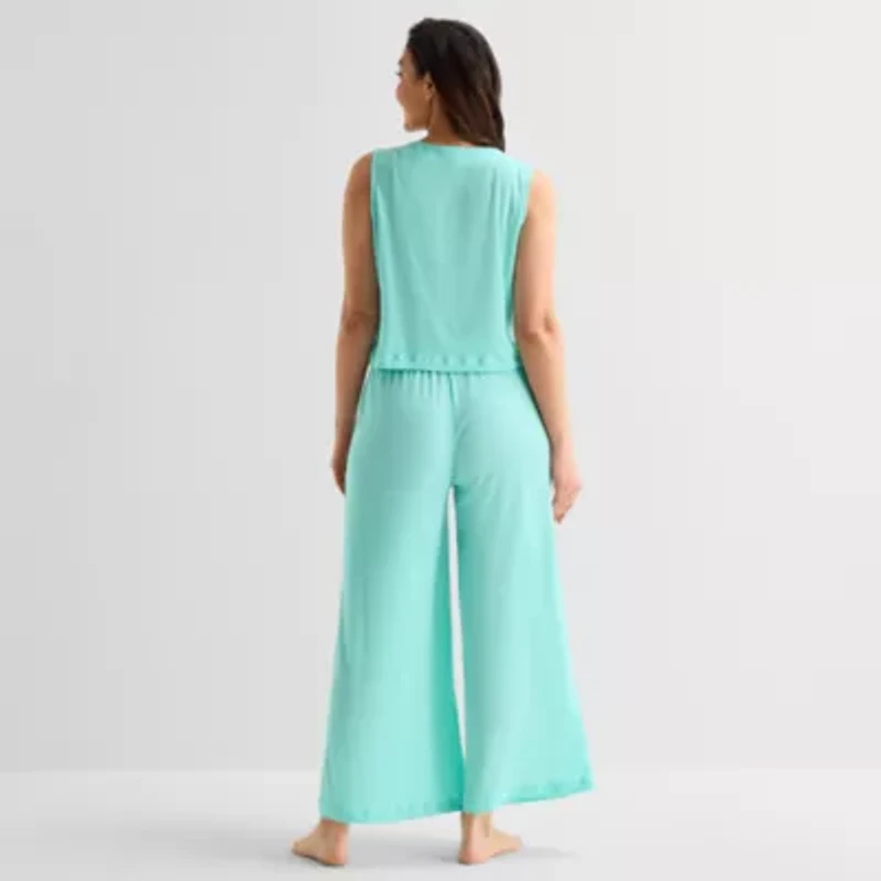 Liz Claiborne Womens Sleeveless 2-pc. Pajama Sets