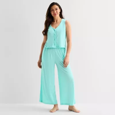 Liz Claiborne Womens Sleeveless 2-pc. Pajama Sets