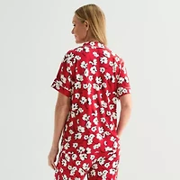 Liz Claiborne Cool and Calm Womens Short Sleeve Pajama Top