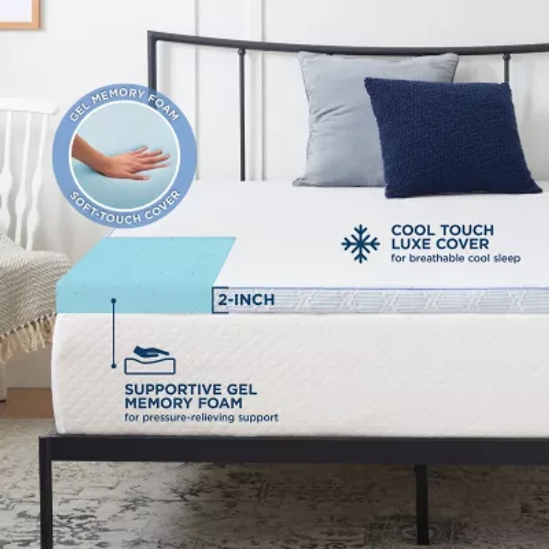 Comfort Touch by Therapedic™ 2" Cool Gel Foam Topper