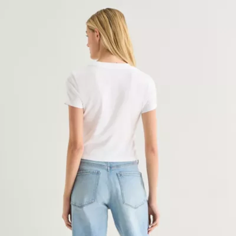 a.n.a Perfect Tee Womens Tall Crew Neck Short Sleeve T-Shirt