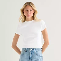 a.n.a Perfect Tee Womens Tall Crew Neck Short Sleeve T-Shirt