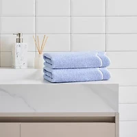 Peri Home Scallop 2-pc. Bordered Bath Towel