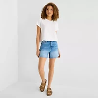 a.n.a Womens Crew Neck Short Sleeve T-Shirt