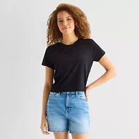 a.n.a Womens Crew Neck Short Sleeve T-Shirt