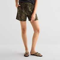a.n.a Womens High Rise Pull-On Short