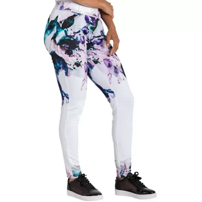 Poetic Justice Womens Stretch Fabric Skinny Mid Rise Track Pant
