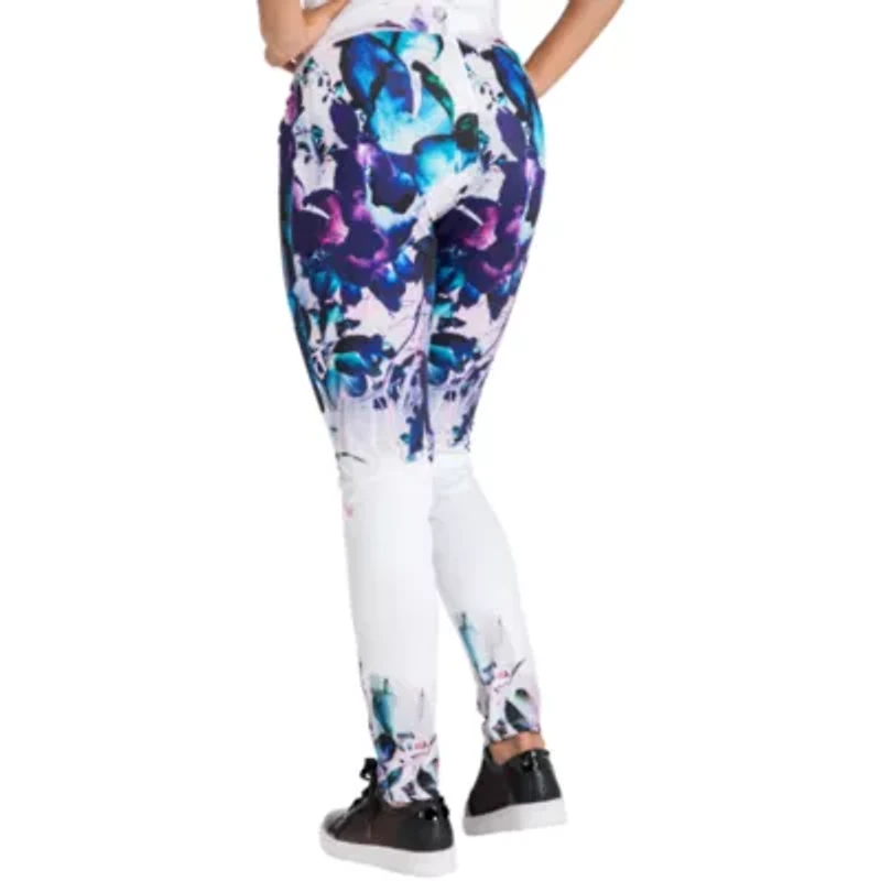 Poetic Justice Womens Stretch Fabric Skinny Mid Rise Track Pant