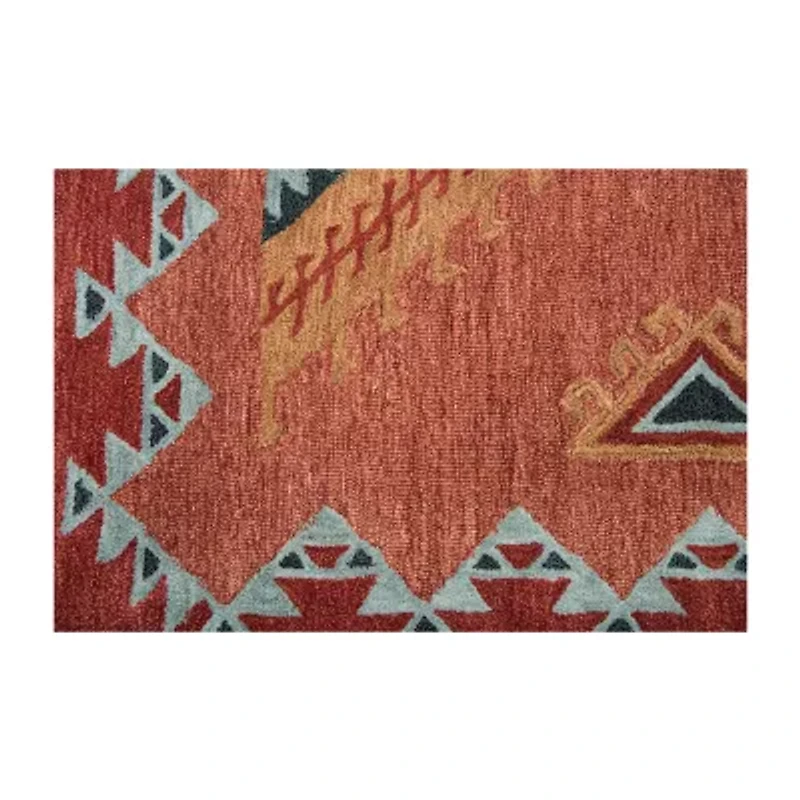Rizzy Home Mesa Collection Dynasty Hand-Tufted Diamond Area Rug