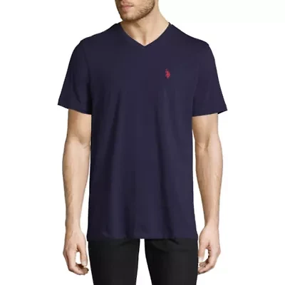 U.S. Polo Assn. Stretch Mens V Neck Short Sleeve Fabric T-Shirt