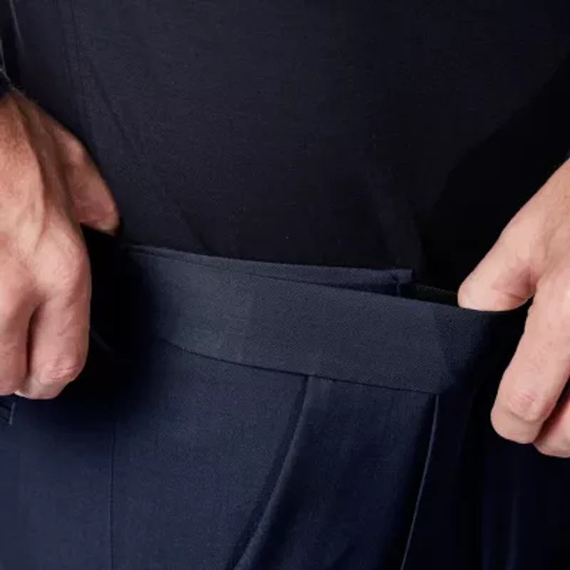 Haggar Premium Comfort Mens Cuffed Classic Fit Dress Pleated Pant