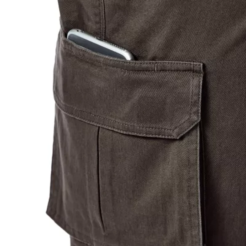 Haggar Stretch Comfort Cargo Tech Mens 10" Fabric Short
