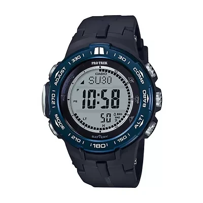 Casio Pro Trek Mens Black Strap Watch Prw3100yb-1
