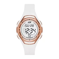 Skechers Artesia Womens Chronograph Digital White Strap Watch Sr2011