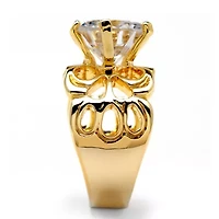 Womens 6 CT. T.W. Cubic Zirconia 14K Gold Over Brass Engagement Ring