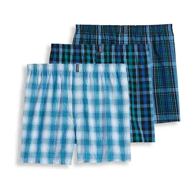 Jockey Classic Woven Full Cut Mens 3 Pack Boxers 9900