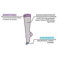 Dr.Motion Womens 1 Pair Knee High Socks