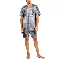 Hanes Mens Short Sleeve 2-pc. Big Pajama Sets