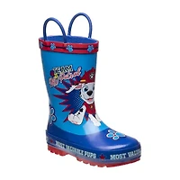 Little & Big Kid Boys Paw Patrol Boots Waterproof Flat Heel Rain Boots
