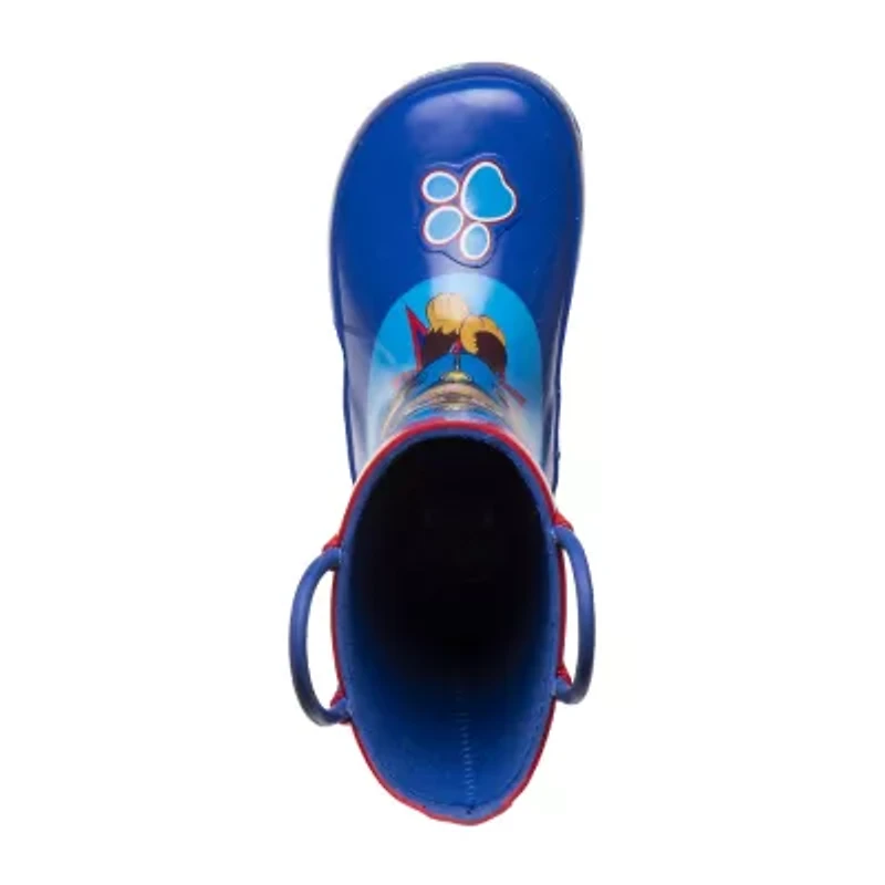 Little & Big Kid Boys Paw Patrol Boots Waterproof Flat Heel Rain Boots