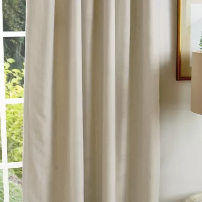 Martha Stewart Bedford Back Tab Blackout Set of 2 Curtain Panel