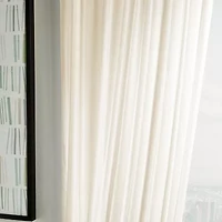 Martha Stewart Glacier Rod Pocket Sheer Set of 2 Curtain Panel