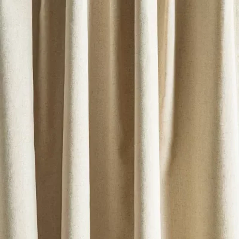 Martha Stewart Lido Rod Pocket Back Tab Blackout Set of 2 Curtain Panel