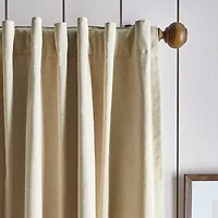 Martha Stewart Lido Rod Pocket Back Tab Blackout Set of 2 Curtain Panel