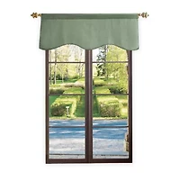 Martha Stewart Lucca Velvet Rod Pocket Scallop Valance