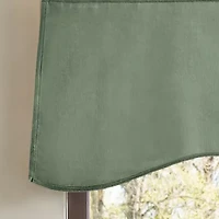 Martha Stewart Lucca Velvet Rod Pocket Scallop Valance