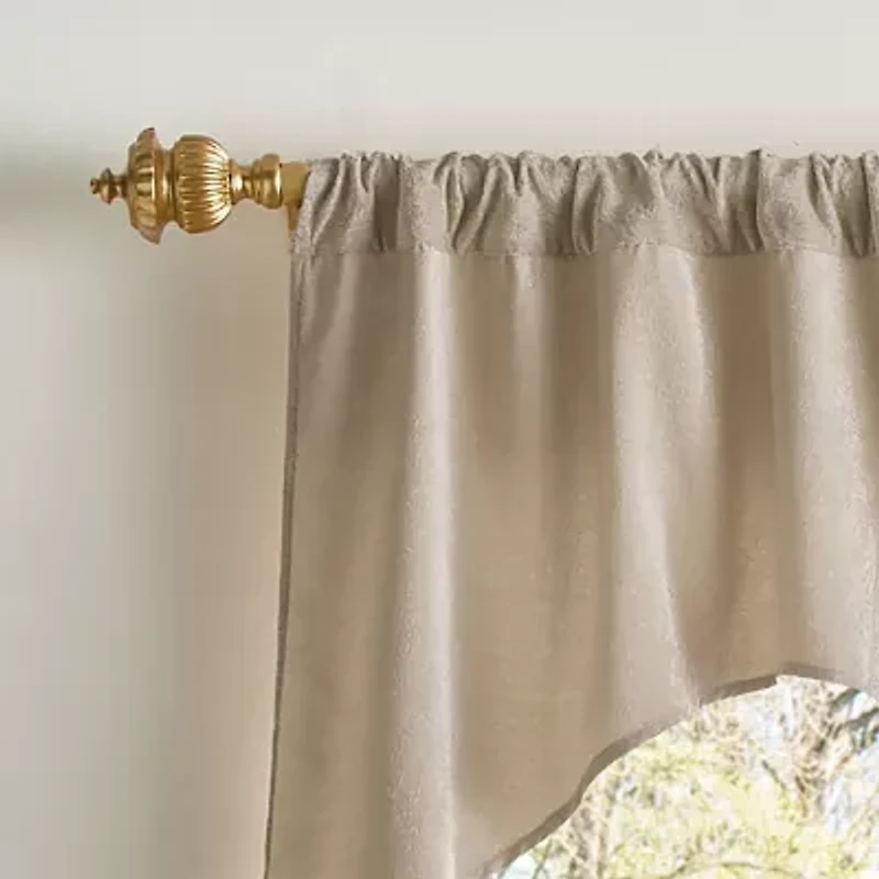 Martha Stewart Naples Chenille Rod Pocket Valance