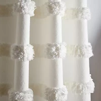 Martha Stewart Waters Edge Rod Pocket Back Tab Light-Filtering Set of 2 Curtain Panel