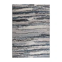 Madison Park Cadence Cozy Shag Abstract Machine Woven Skid Resistant Indoor Rectangular Area Rug