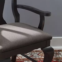 Lynk Wooden Upholstered Armchair