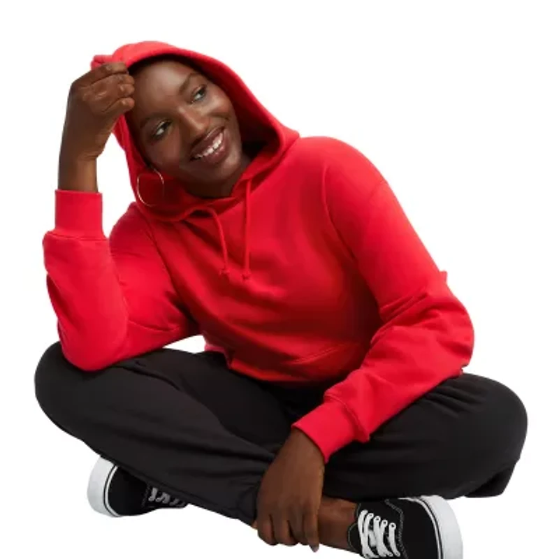 Hanes Womens Cuffed Mid Rise Fleece Active Jogger Pant