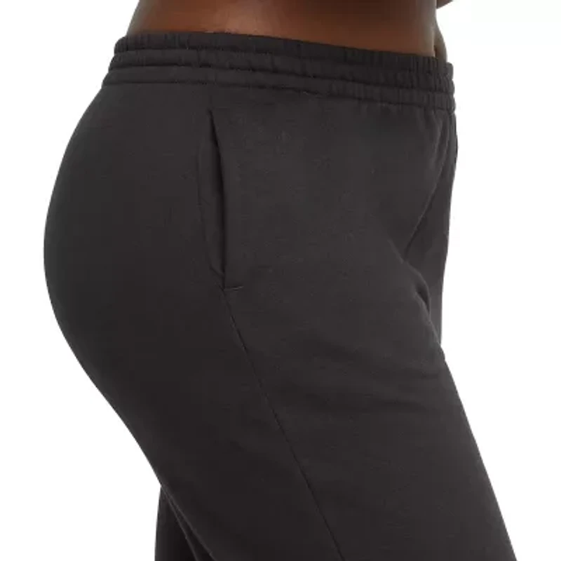 Hanes Womens Cuffed Mid Rise Fleece Active Jogger Pant