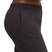 Hanes Womens Cuffed Mid Rise Fleece Active Jogger Pant