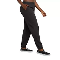 Hanes Womens Cuffed Mid Rise Fleece Active Jogger Pant