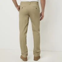 St. John's Bay Universal Wrinkle Free Easy Care Mens Classic Fit Flat Front Pant