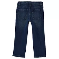 Okie Dokie Toddler Boys Adaptive Adjustable Waist Straight Leg Regular Fit Jean