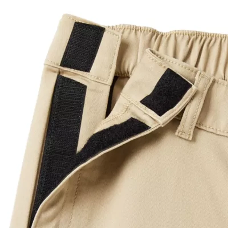 St. John's Bay Universal Wrinkle Free Easy Care Seated Mens Adaptive Easy-on + Easy-off Wear Classic Fit Flat Front Pant