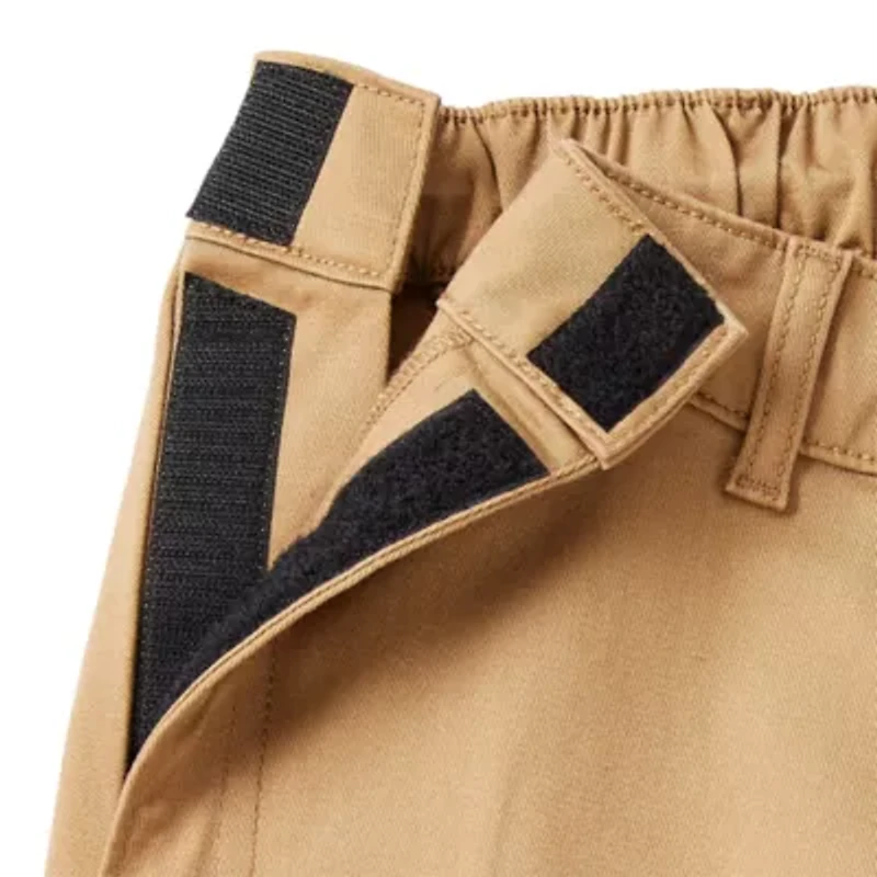 St. John's Bay Universal Wrinkle Free Easy Care Seated Mens Adaptive Easy-on + Easy-off Wear Classic Fit Flat Front Pant