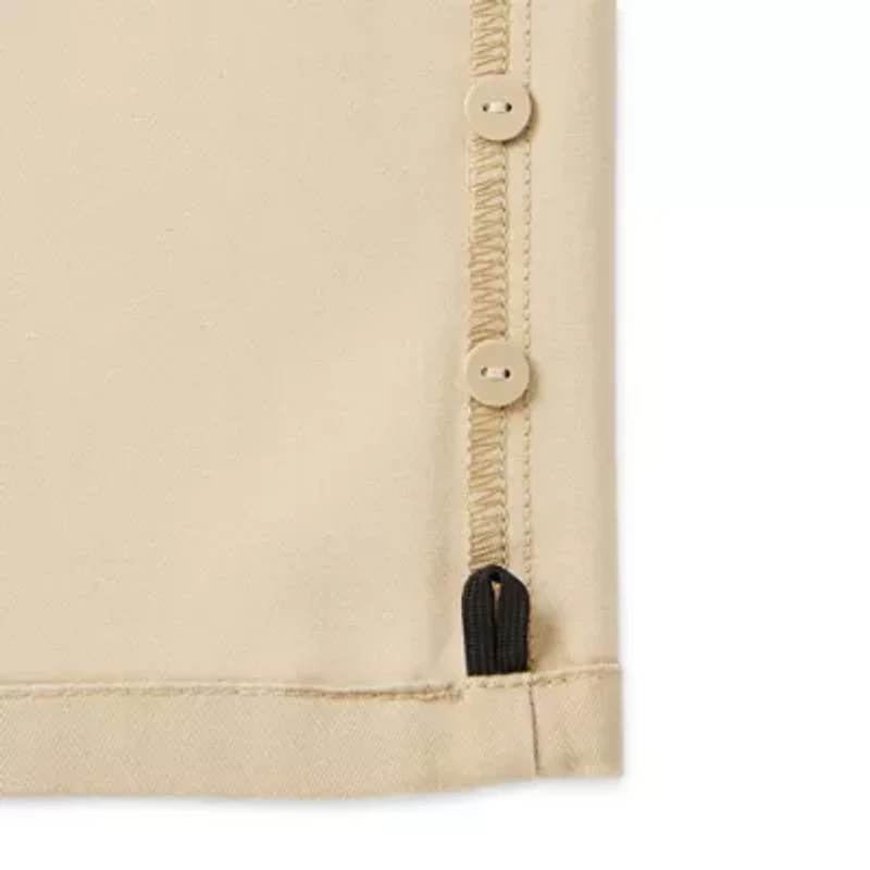 St. John's Bay Universal Wrinkle Free Easy Care Seated Mens Adaptive Easy-on + Easy-off Wear Classic Fit Flat Front Pant