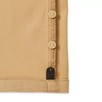 St. John's Bay Universal Wrinkle Free Easy Care Seated Mens Adaptive Easy-on + Easy-off Wear Classic Fit Flat Front Pant